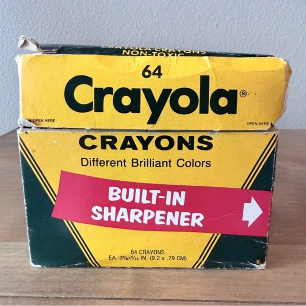 Vintage Crayola Crayons with built in sharpener
